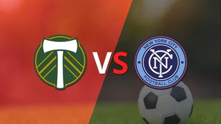 Termina el primer tiempo con una victoria para New York City FC vs Portland Timbers por 1-0