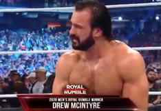 ¡Va a WrestleMania 36! Drew McIntyre ganó el Royal Rumble 2020 tras eliminar a Roman Reigns [VIDEO]