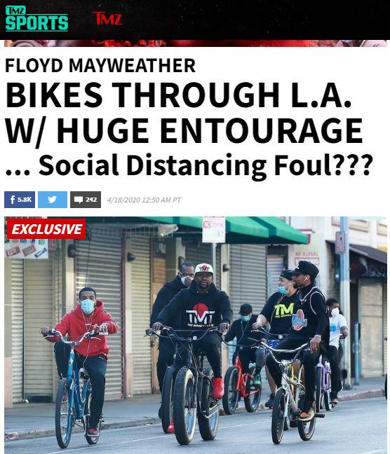 La publicación que compartió TMZ en la web.