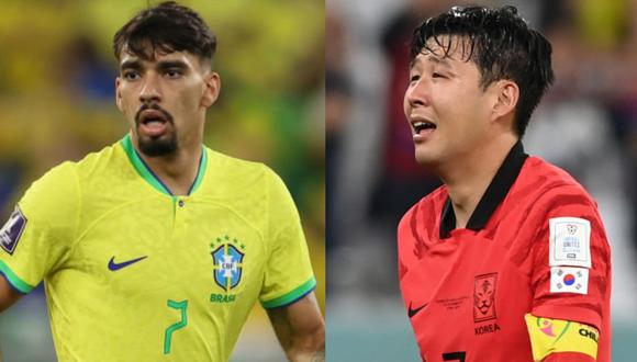 Brasil y Corea del Sur se miden por los octavos de final del Mundial Qatar 2022. (Foto: Composición /b Getty Images)