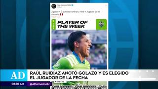 Raúl Ruidíaz fue elegido como el jugador de la semana en la MLS