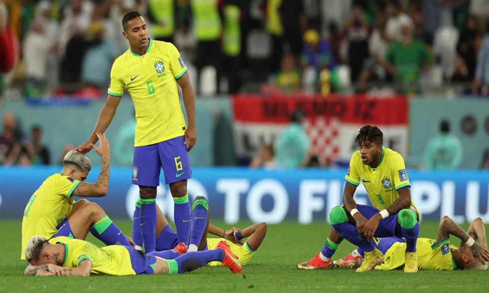 La selección de Brasil quedó eliminada del Mundial de Qatar 2022 a manos de Croacia en la tanda de penales. Foto: AFP.