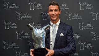 Cristiano Ronaldo levantó el trofeo al Mejor Jugador de Europa (FOTOS)