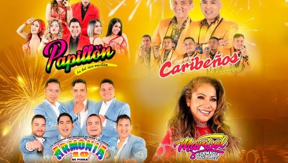 Artistas nacionales como Marisol, Armonía 10 y muchos más se presentarán en diversas fiestas por Año Nuevo. (Foto: vaope.com)