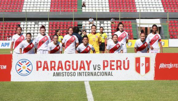 La Selección Peruana Femenina perdió 4-2 con Paraguay. (Foto: FPF)
