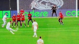 Se ‘disfrazó' de Cristiano: el monumental golazo de tiro libre de Sergio Ramos para el 2-0 del Madrid ante Mallorca [VIDEO]