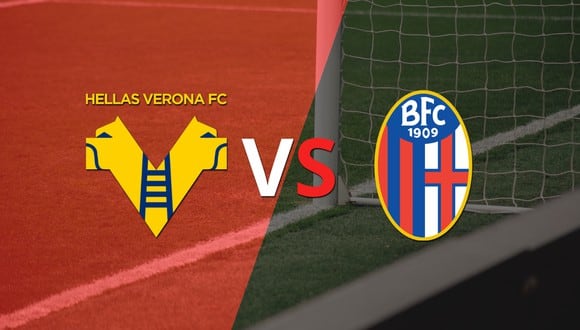Al comienzo del segundo tiempo Hellas Verona y Bologna empatan 1-1