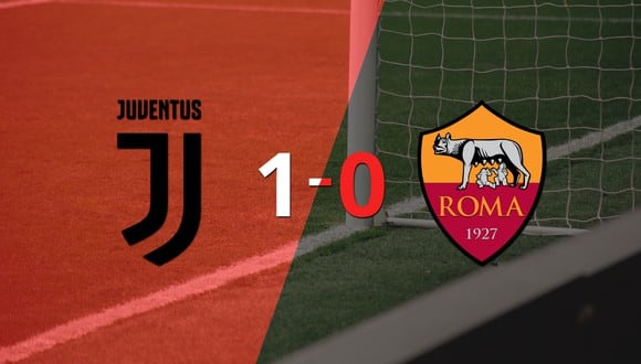 Con un solo tanto, Juventus derrotó a Roma en el estadio Allianz Stadium
