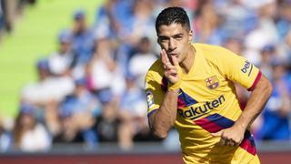 ¡Golazo del Barcelona! El 'sombrero' de Suárez tras genial asistencia de Ter Stegen par el 1-0 ante Getafe