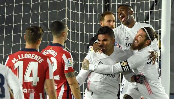 Real Madrid vence a Atlético Madrid por la jornada 13 de LaLiga Santander. (Foto: AFP)
