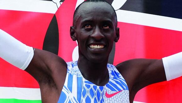 Kelvin Kiptum fue un atleta keniano de 24 años. Logró participar en más de una maratón internacional a su corta edad (Foto: AFP)