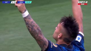 ‘Toro’ mata: Lautaro le marcó a Roma y prolonga racha goleadora en el Inter [VIDEO]