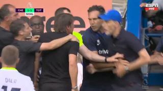 Bronca en el banquillo: Höjbjerg le marcó a Chelsea y Conte festejó en la cara de Tuchel [VIDEO]