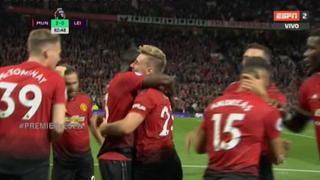 Arrancó con todo: Shaw anotó el segundo gol del Manchester United contra el Leicester City [VIDEO]