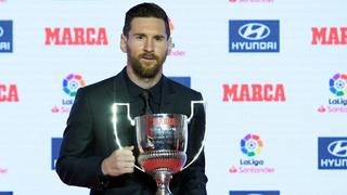 En la cima: Messi recibió el 'Pichichi' y también este otro premio por su gran temporada 2017-18