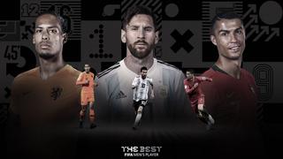 Cristiano, Lionel Messi y Van Dijk son los finalistas al premio FIFA The Best como mejor jugador