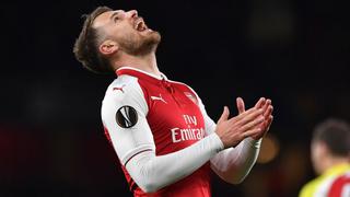 Un viral de terror: Ramsey sufrió terrible corte en su pierna en partido ante CSKA Moscú [FOTO]