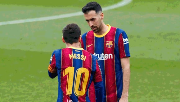 La decisión de Busquets, pendiente de Messi. (Foto: Agencias)