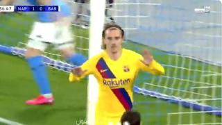 Griezmann, el salvador: el francés pone el 1-1 del Barcelona ante Napoli en San Paolo por Champions League [VIDEO]