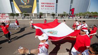 Perú vs. Ecuador: peruanos pasearon la bandera en Arizona [FOTOS]