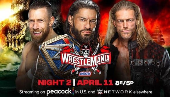 Daniel Bryan, añadido a la pelea de Roman Reigns vs. Edge en WrestleMania 37. (WWE)