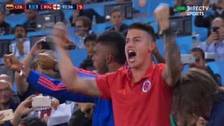 James Rodríguez y su eufórica celebración por el gol agónico ante Inglaterra [VIDEO]