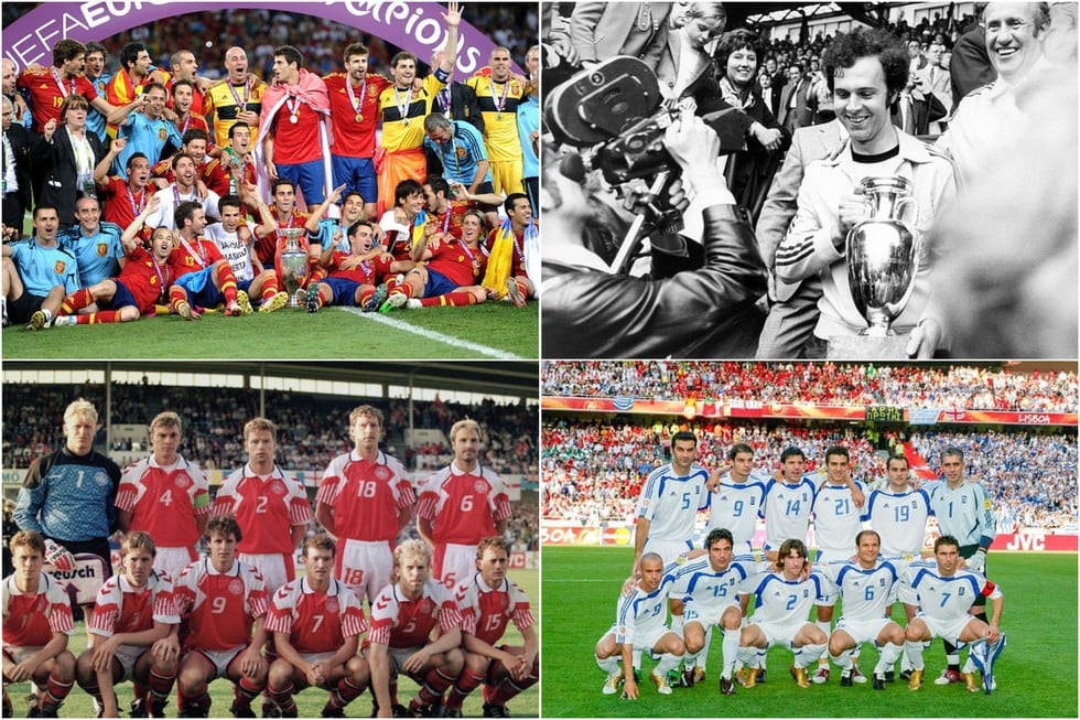 Los campeones de la Eurocopa desde su creación en 1960. (Getty)