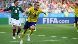 ¡Tiembla todo México! Augustinsson marcó el 1-0 para Suecia en Rusia 2018