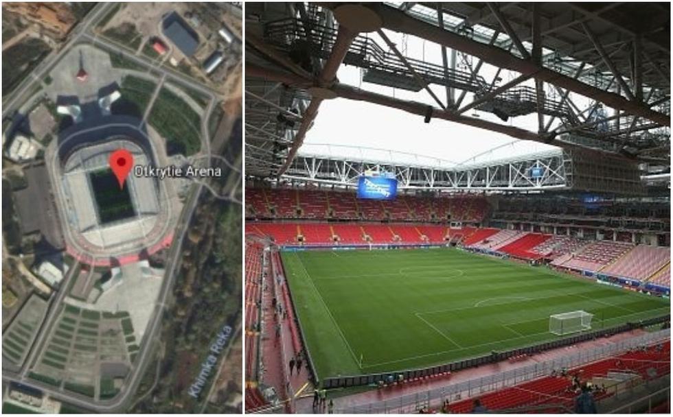 El Otkrytie Arena fue inaugurado el 5 de setiembre de 2014. (Foto: Getty Images / Captura: Google Maps)