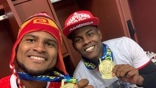 Celebró con chullo: Aldair Rodríguez se consagró campeón con América de Cali en Colombia