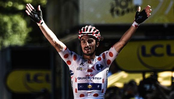El francés Julian Alaphilippe ganó la décimosexta Etapa del Tour de Francia 2018. (AFP)