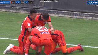 Doblete del ‘9’: Yorleys Mena colocó el 3-0 en el Sporting Cristal vs. César Vallejo [VIDEO]