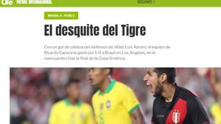 Perú vs. Brasil: así se informó el triunfo de la bicolor en el mundo [FOTOS]