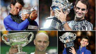 Conoce a los diez tenistas con más títulos de Grand Slam en la historia del tenis moderno