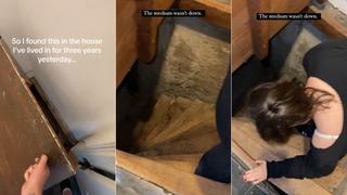 Video viral: Joven descubre escaleras secretas en su propia casa y toma arriesgada decisión