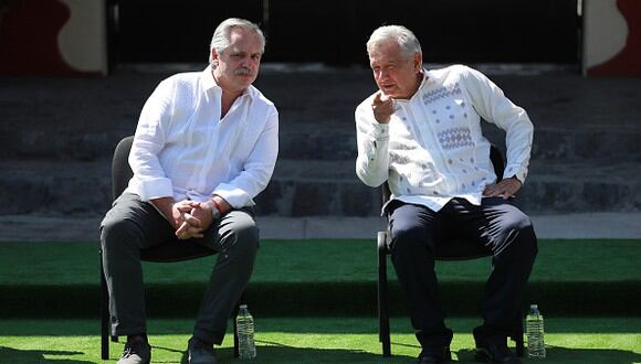 Andrés Manuel López Obrador y Alberto Fernández emitieron una declaración conjunta tras visita oficial en México (Foto: Getty Images)