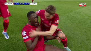 Lo gritó todo Anfield: gol de Ibrahima Konate para el 1-0 de Liverpool vs. Benfica [VIDEO]