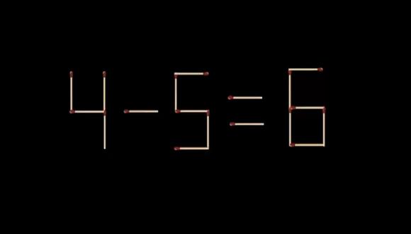 Aquí tienes la ecuación que debes corregir con solo un movimiento de fósforo. | Foto: fresherlive