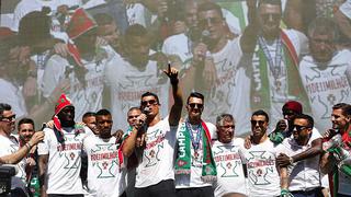 Portugal tuvo multitudinario recibimiento en Lisboa tras ganar la Eurocopa