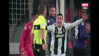 ¡Ni con VAR! El penal no cobrado a la Juventus que desató la ira de Cristiano Ronaldo en Florencia [VIDEO]