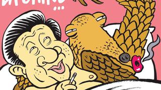 Sin reparos: Charlie Hebdo y la desafiante portada con Xi Jinping y un pangolín en la ‘intimidad’