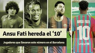 Ansu Fati: repasa los mejores jugadores que llevaron el ‘10’ en el Barcelona
