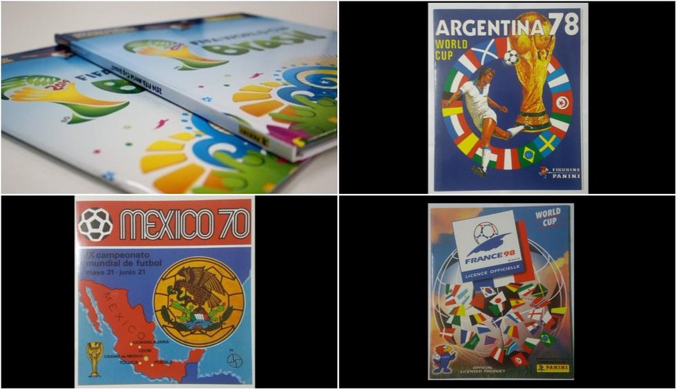Las portadas de Panini desde el Mundial de México 1970.