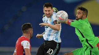 Con gol de Messi,  Argentina empató 1-1 con Chile en el debut de la Copa América en Río de Janeiro