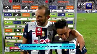 Hernán Barcos y el emotivo abrazo con Christian Cueva después de consagrarse en el Torneo Apertura