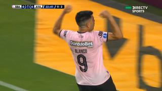 Festejo rosado: Alexis Blanco anota el 1-0 de Sport Boys vs. Ayacucho por Copa Sudamericana