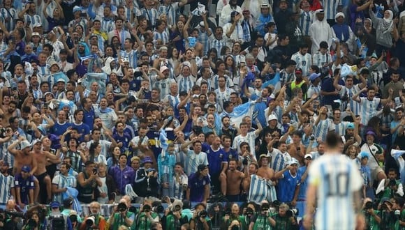 El estadio Lusail lució lleno y a favor de Argentina.