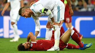 "Ante todo somos compañeros": el sentido mensaje de Sergio Ramos luego de propiciar lesión a Mohamed Salah