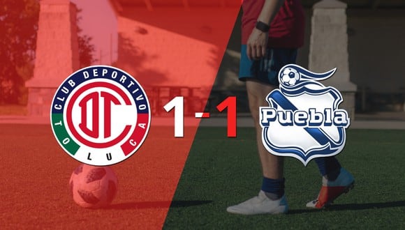 Toluca FC y Puebla se reparten los puntos y empatan 1-1