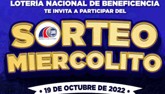 Lotería Nacional de Panamá del 19 de octubre: resultados del 'Sorteo Miercolito' (Foto: @lnbpma).
